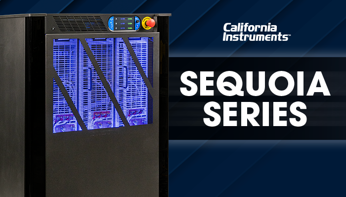 California Instruments Sequoia Series regenerative grid simulator